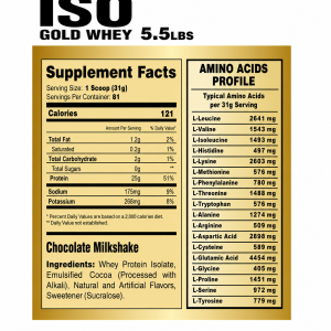 Iso Gold Whey 2.5 kg – Level Pro (Chocolate)