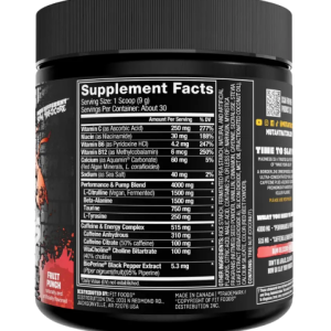 Madness Pre Workout 30 serv – Mutant