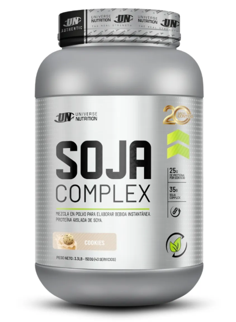 Proteína vegana Soja complex 43 serv - UN (Cookies)