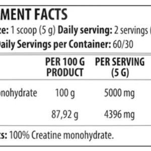 Creatina monohidratada 300 gr – DY Nutrition